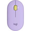 Logitech Pebble M350 Mouse - Bluetooth/Radio Frequency - Optical - 3 Button(s) - Lavender Lemonade