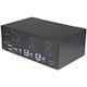StarTech.com 2 Port Dual Monitor HDMI KVM Switch, 4K 60Hz HDMI 2.0 UHD HDR, 2 Port USB 3.0 Hub, 4x USB HID, Audio, Hotkey Switching, TAA