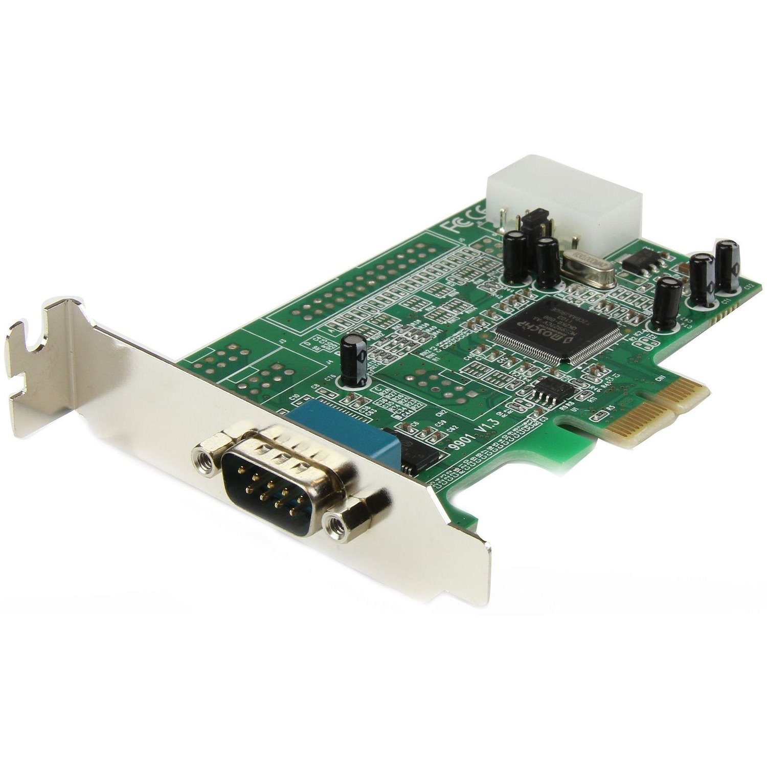 StarTech.com 1-port PCI Express RS232 Serial Adapter Card - PCIe Serial DB9 Controller Card 16550 UART - Low Profile - Windows/Linux