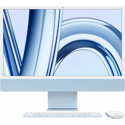 Apple 24-inch iMac with Retina 4.5K display: Apple M3 chip with 8‑core CPU and 10‑core GPU, 512GB SSD - Blue