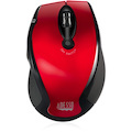 Adesso iMouse M20R Mouse - Radio Frequency - USB - Optical - 6 Button(s) - Red