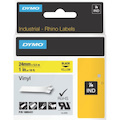 Dymo Black on Yellow Color Coded Label