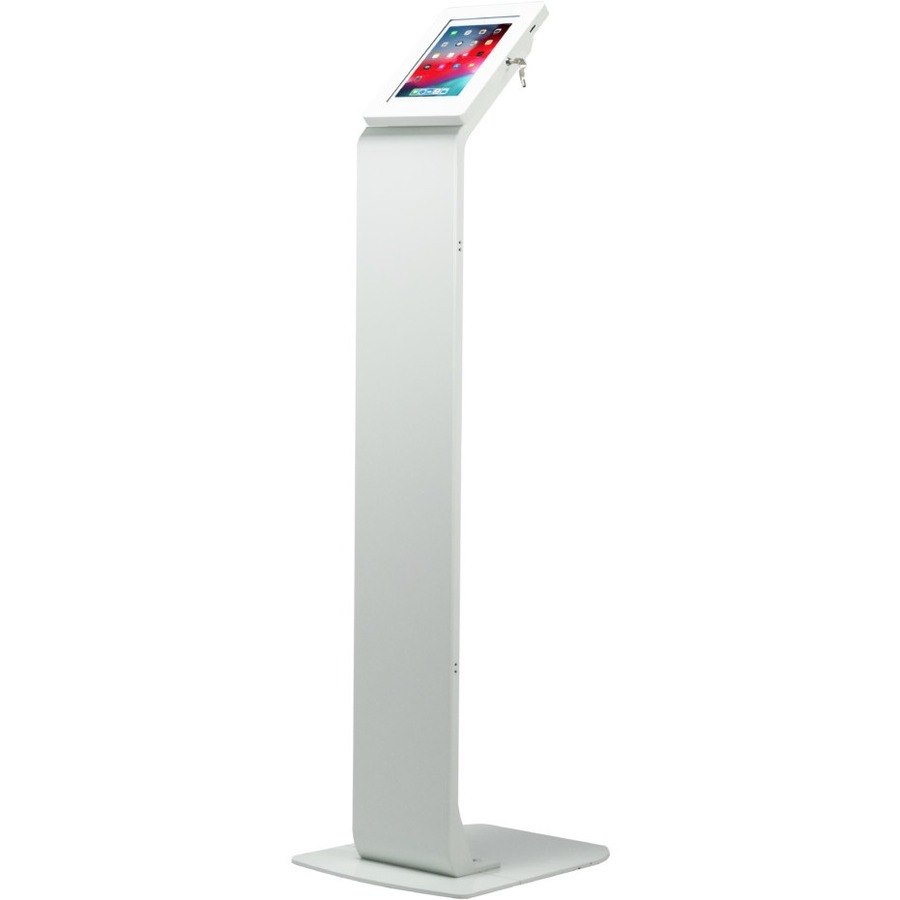 CTA Digital Premium Small Locking Floor Stand Kiosk (White)