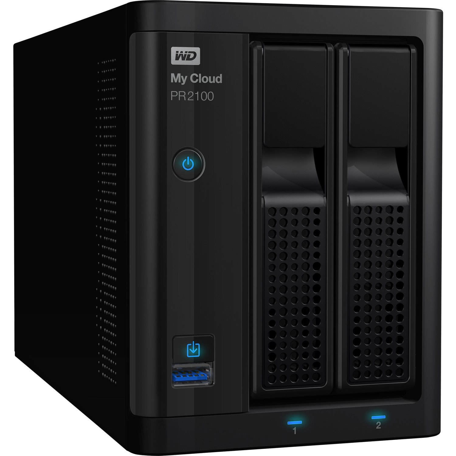 WD My Cloud PR2100 2 x Total Bays NAS Storage System - 4 TB HDD - Intel Pentium N3710 Quad-core (4 Core) 1.60 GHz - 4 GB RAM - DDR3L SDRAM Desktop