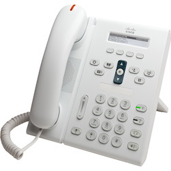 Cisco Unified 6921 IP Phone - Refurbished - Desktop, Wall Mountable - White