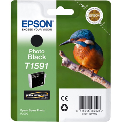 Epson UltraChrome Hi-Gloss2 T1591 Original Inkjet Ink Cartridge - Photo Black Pack