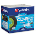 Verbatim CD-R 80min 52X with Digital Vinyl Surface - 10pk Slim Case