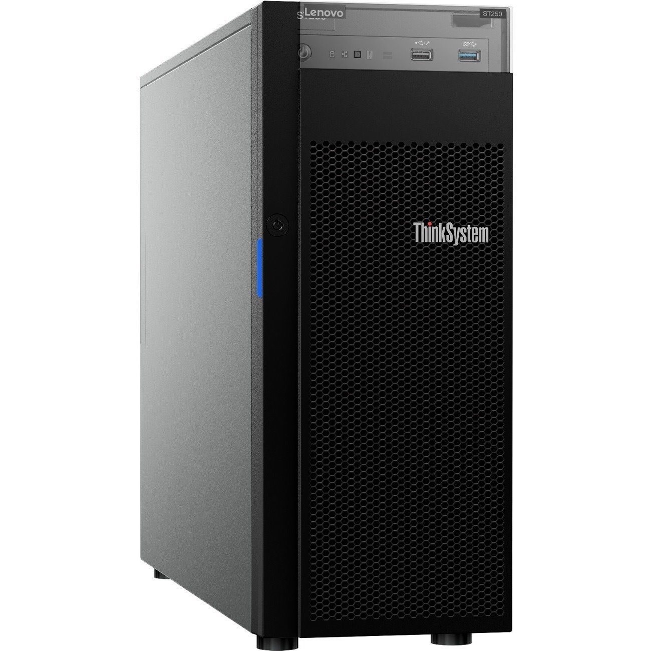 Lenovo ThinkSystem ST250 7Y46A013NA 4U Tower Server - 1 x Intel Xeon E-2176G 3.70 GHz - 16 GB RAM - Serial ATA/600 Controller