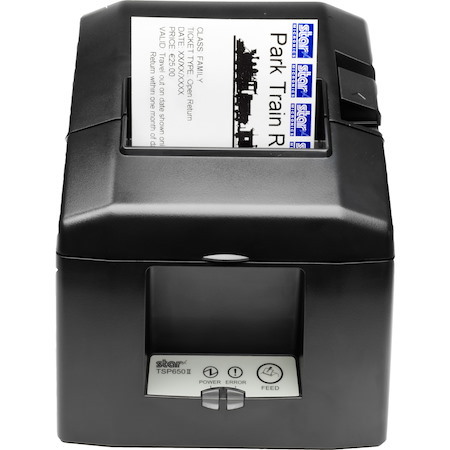 Star Micronics TSP654II Direct Thermal Printer - Monochrome - Wall Mount - Receipt Print - With Cutter