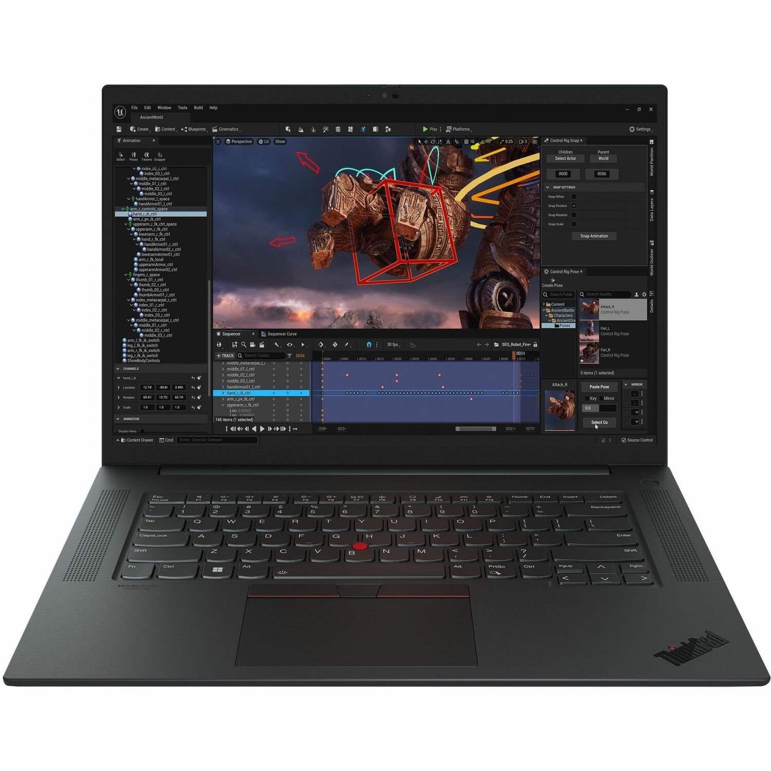 Lenovo ThinkPad P1 Gen 6 21FV000MUK 40.6 cm (16") Mobile Workstation - WQXGA - Intel Core i7 13th Gen i7-13800H - 32 GB - 1 TB SSD - Black Paint