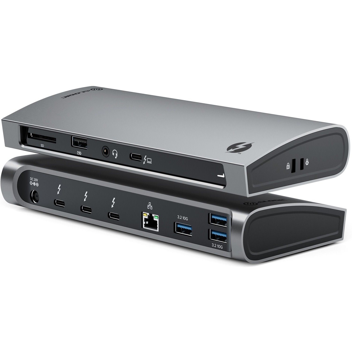 Alogic BLAZE Thunderbolt 4 Docking Station for Notebook/Desktop PC/Hard Drive/Monitor - Memory Card Reader - SD - 96 W - Space Gray