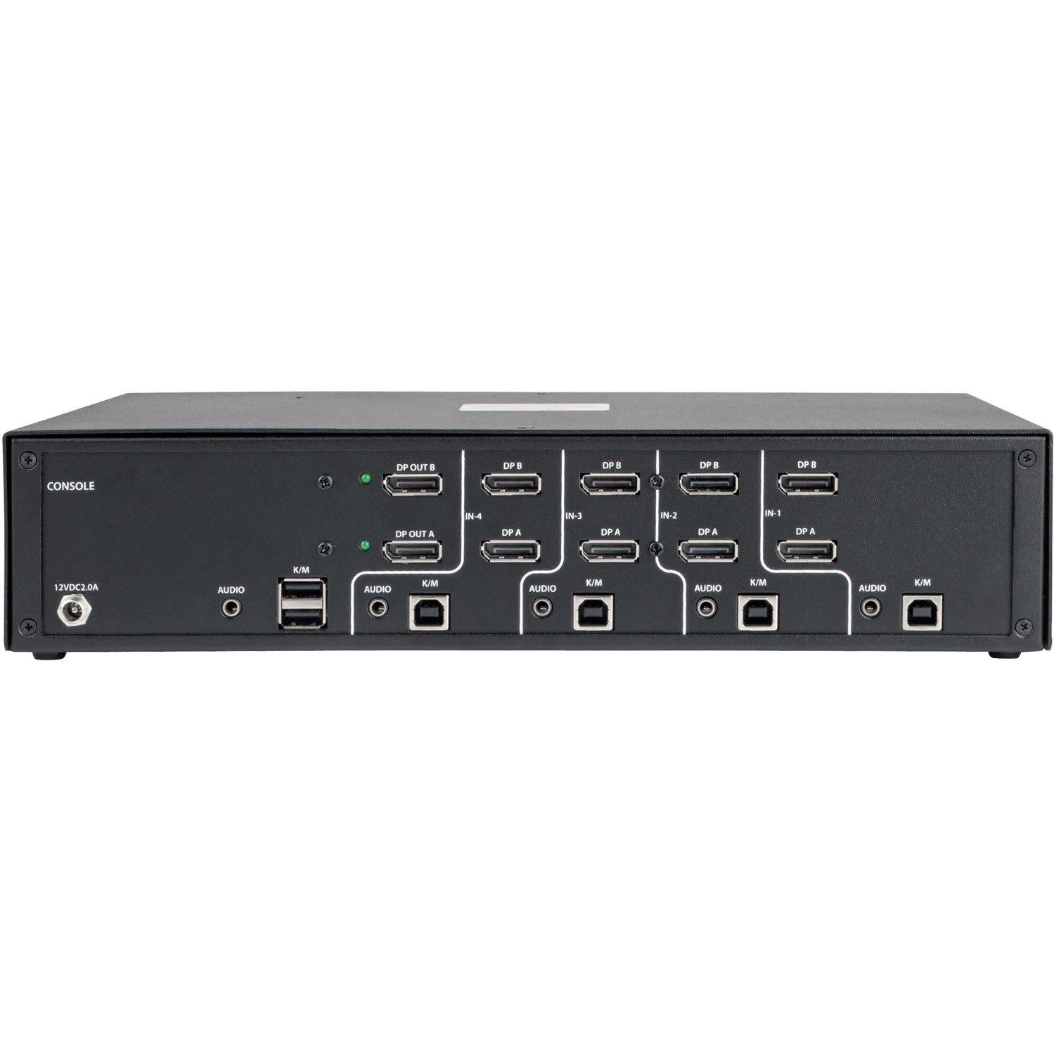 Tripp Lite by Eaton Secure KVM Switch, 4-Port, Dual Monitor, DisplayPort to DisplayPort, 4K, NIAP PP3.0 Certified, Audio, TAA
