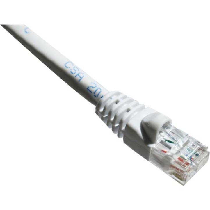 Axiom 2FT CAT6A 650mhz Patch Cable Molded Boot (White)