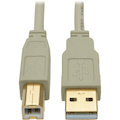 Eaton Tripp Lite Series USB 2.0 A to B Cable (M/M), Beige, 15 ft. (4.57 m)