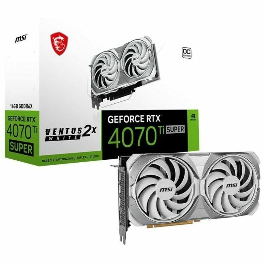 MSI NVIDIA GeForce RTX 4070 Ti SUPER Graphic Card - 16 GB GDDR6X