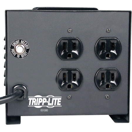 Tripp Lite by Eaton Isolator Series 120V 1000W Isolation Transformer-Based Power Conditioner, 4 Outlets