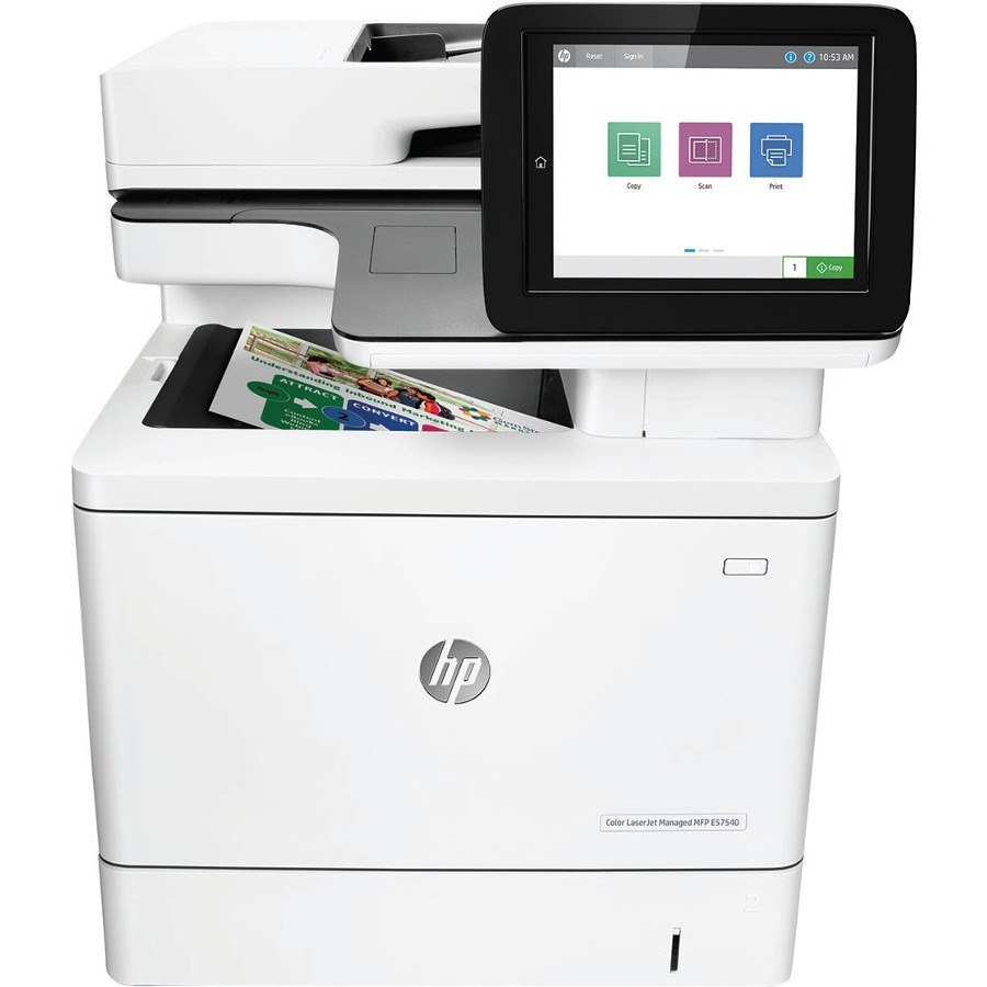 HP LaserJet Managed E57540 E57540dn Laser Multifunction Printer - Colour