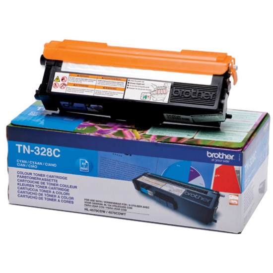 Brother TN-328C Original Laser Toner Cartridge - Cyan - 1 / Pack