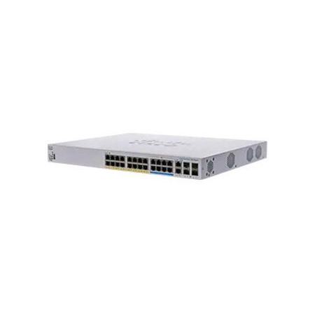 Cisco Business 350 CBS350-24NGP-4X 26 Ports Manageable Ethernet Switch - 5 Gigabit Ethernet, 10 Gigabit Ethernet, Gigabit Ethernet - 5GBase-T, 10GBase-T, 10GBase-X, 10/100/1000Base-T
