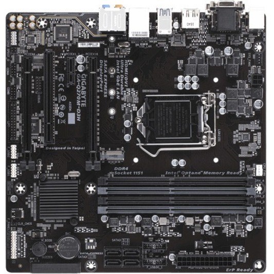 Gigabyte Ultra Durable GA-Q270M-D3H Desktop Motherboard - Intel Q270 Chipset - Socket H4 LGA-1151 - Intel Optane Memory Ready - Micro ATX