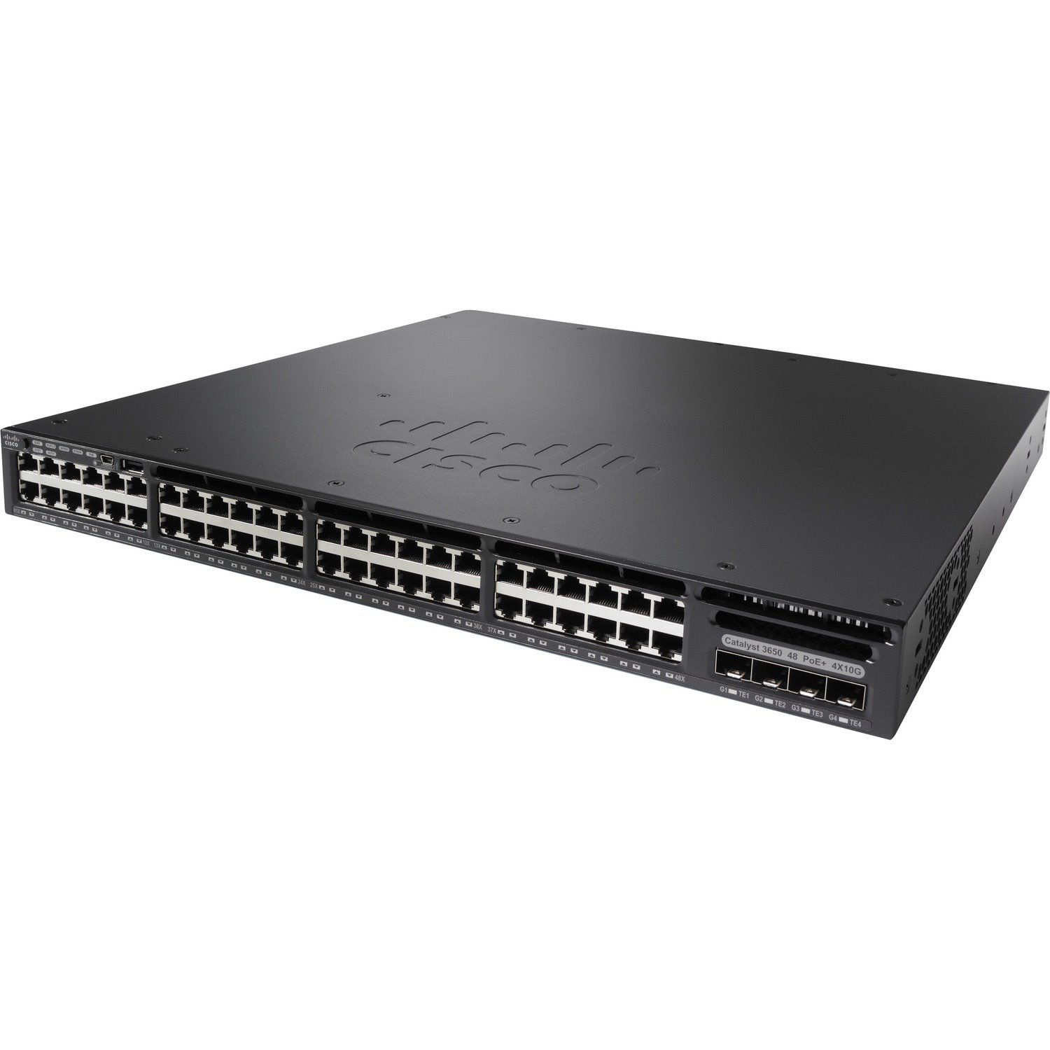 Cisco Catalyst 3650 WS-C3650-48PD 48 Ports Manageable Ethernet Switch - Gigabit Ethernet, 10 Gigabit Ethernet - 1000Base-T, 10GBase-X