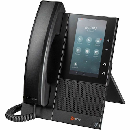 Poly CCX 500 IP Phone - Corded - Corded/Cordless - Bluetooth - Black