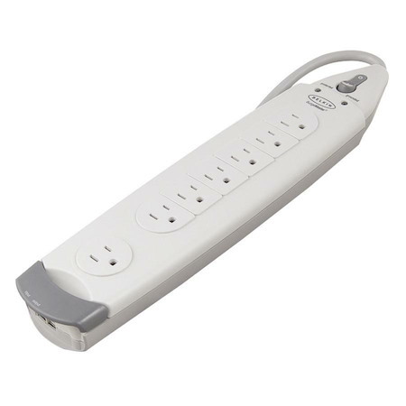 Belkin 7 Outlet Power Strip Surge Protector with 12ft Power Cord - 1060 Joules - White