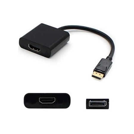 5PK HP QK108AV Compatible DisplayPort 1.2 Male to HDMI 1.3 Female Black Adapters Which Requires DP++ For Resolution Up to 2560x1600 (WQXGA)