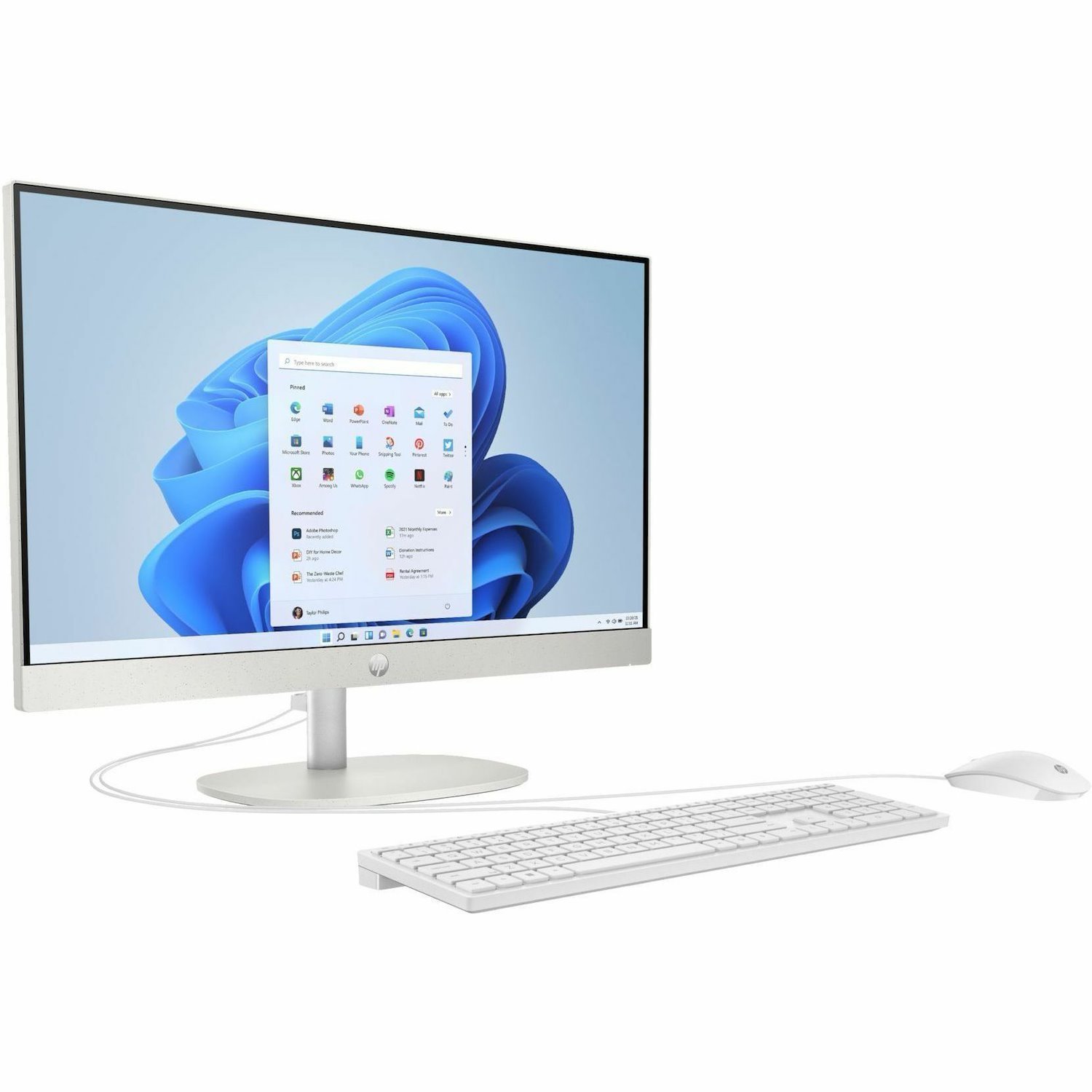 HP 24-cr0000i 24-cr0012a All-in-One Computer - Intel Core i7 13th Gen i7-1355U - 32 GB - 1 TB SSD - 23.8" Full HD - Desktop - Shell White