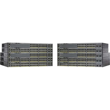 Cisco Catalyst 2960-X 2960X-48LPD-L 48 Ports Manageable Ethernet Switch - 10/100/1000Base-T - Refurbished