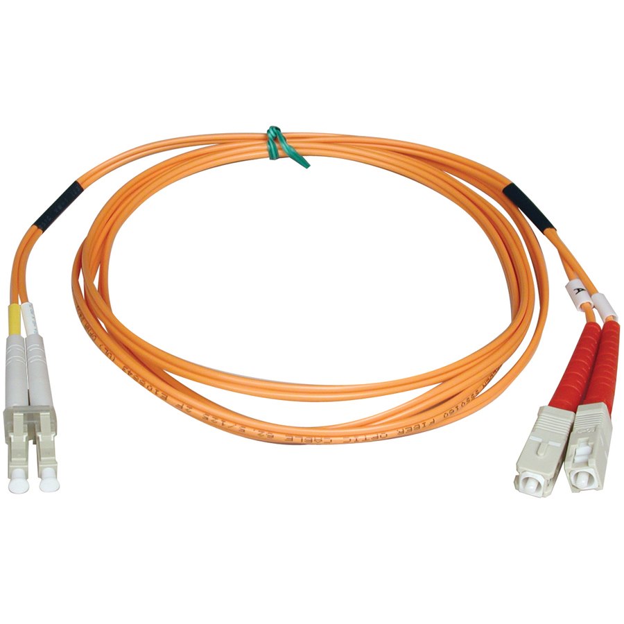 Tripp Lite 1M Duplex Multimode 50/125 Fiber Optic Patch Cable LC/SC 3' 3ft 1 Meter