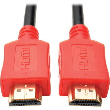 Eaton Tripp Lite Series High-Speed HDMI Cable, Digital Video with Audio, UHD 4K (M/M), Red, 10 ft. (3.05 m)