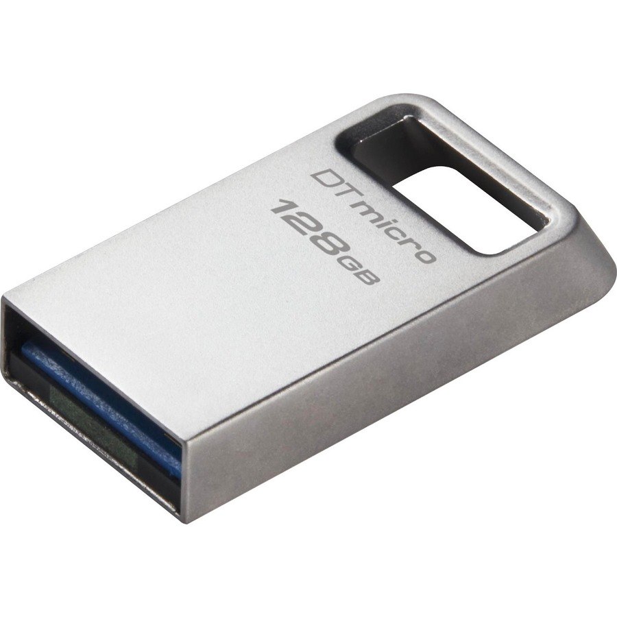 Kingston DataTraveler Micro 128 GB USB 3.2 (Gen 1) Type A Flash Drive - Silver