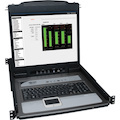 Tripp Lite by Eaton NetDirector 8-Port 1U Rack-Mount Console KVM Switch with 19-in. LCD + 8 PS2/USB Combo Cables