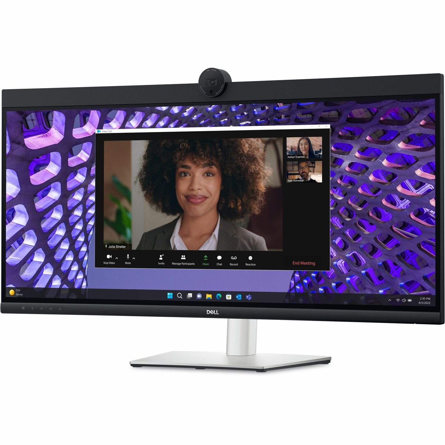 Dell P3424WEB 34" Class Webcam UW-QHD Curved Screen LED Monitor - 21:9