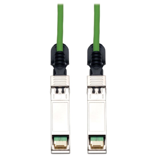 Eaton Tripp Lite Series SFP+ 10Gbase-CU Passive Twinax Copper Cable, SFP-H10GB-CU5M Compatible, Green, 5M (16.4 ft.)