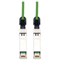 Eaton Tripp Lite Series SFP+ 10Gbase-CU Passive Twinax Copper Cable, SFP-H10GB-CU1M Compatible, Green, 1M (3.28 ft.)
