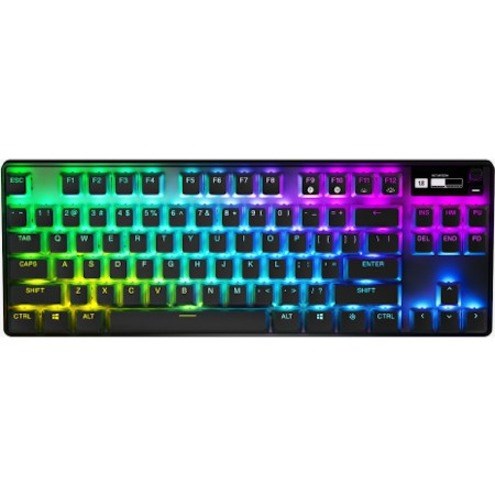 SteelSeries Apex Pro TKL Wireless (2023) Gaming Keyboard - Wired/Wireless Connectivity - USB Type C Interface - RGB LED