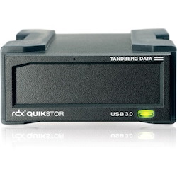 Tandberg Data RDX QuikStor 8636-RDX Drive Enclosure - USB 3.0 Host Interface Internal - Black