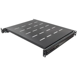 Intellinet 19" Sliding Shelf, 1U, For 600 to 800mm Depth Cabinets & Racks, shelf depth 350mm, Black