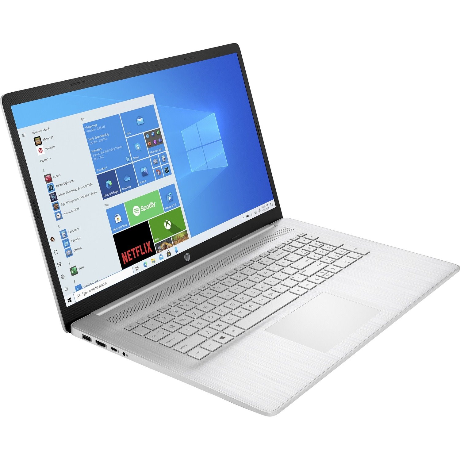 HP 17-cp0000 17-cp0007ca 17.3" Notebook - Full HD - AMD Ryzen 3 5300U - 12 GB - 256 GB SSD - Natural Silver