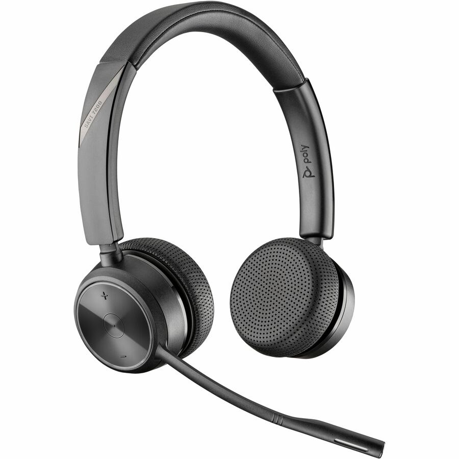 Poly Savi 7200 Office 7220 Wired/Wireless Helmet Stereo Headset - Black