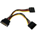 StarTech.com 6in SATA Power Y Splitter Cable Adapter
