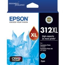 Epson Claria Photo HD 312XL Original High Yield Inkjet Ink Cartridge - Cyan - 1 Pack