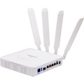 FortiExtender-511F Indoor Broadband Wireless WAN Router with 1x "Dual SIM 5G Sub-6GHz M.2 Module" for North/South America and Europe Carriers. 5x GE WAN/LAN configurable RJ45 ports including 1x 802.3at POE PD port (25.5W) and 1x SFP port.				
