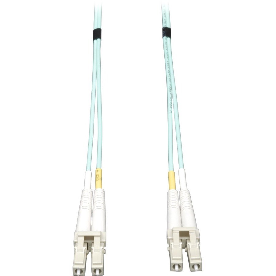 Tripp Lite 3M 10Gb Duplex Multimode 50/125 OM3 Fiber Cable LC/LC Aqua 10'