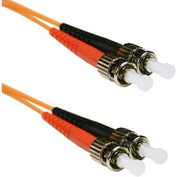 ENET 1M ST/ST Duplex Multimode 62.5/125 OM1 or Better Orange Fiber Patch Cable 1 meter ST-ST Individually Tested