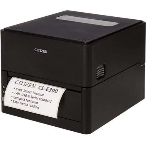 Citizen CL-E300 Desktop Direct Thermal Printer - Monochrome - Label Print - USB - Serial