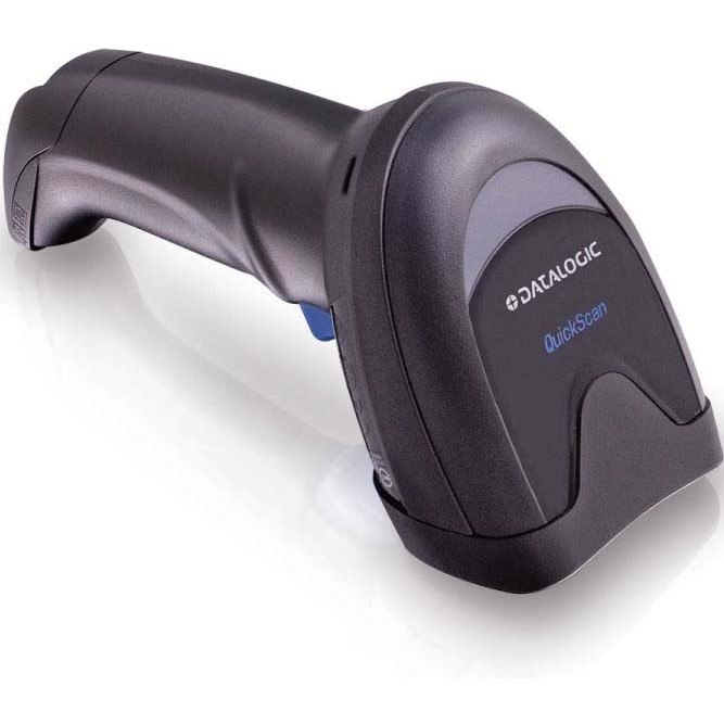 Datalogic QuickScan QBT2500 Industrial, Retail, Smartphone, Commercial Service, Hospitality, Transportation, Government, Laboratory Handheld Barcode Scanner Kit - Wireless Connectivity - Black - USB Cable Included