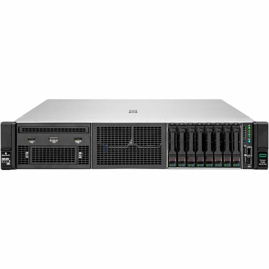 HPE ProLiant DL380 G10 Plus 2U Rack Server - 1 x Intel Xeon Silver 4314 2.4 GHz - 128 GB RAM - 960 GB SSD - (2 x 480GB) SSD Configuration - 12Gb/s SAS, Serial ATA, NVMe Controller - Smart Choice